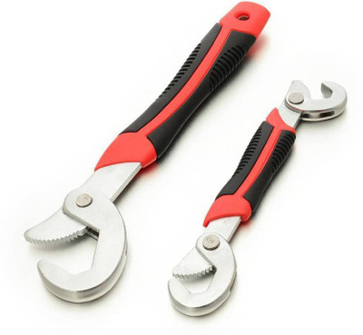 BINCY Wrench Set 01 Red Snap-N-Grip Multi-purpose Universal Tool Double Sided Adjustable Wrench Set (Pack of 2) Double Sided Double Sided Speed Wrench(Pack of 1)
