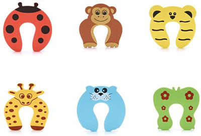 

Imported Children/Baby Safety Finger Pinch Foam Door Stopper. Finger Hand Safety to Prevent Injury (Pack of 6) …(Multicolor)