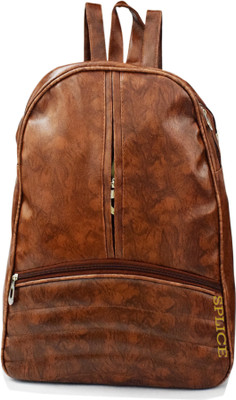 

RIDGEWOOD PU Leather Backpack School Bag Student Backpack Women Travel bag 6 L Backpack(Brown)