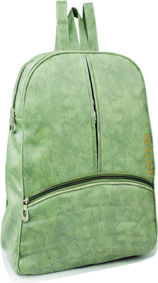 

RIDGEWOOD PU Leather Backpack School Bag Student Backpack Women Travel bag 6 L Backpack(Green)
