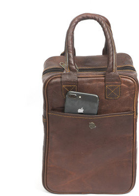 

RSN Pure Genuine Leather Lunch Bag Lunch Bag(Brown, 11 L)