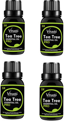 

VIHADO Tea Tree Essential Oil 3X PRO for Skin, Hair and Acne care (25 ML) (Pack of 4)(25 ml)
