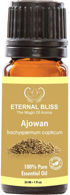 

Eternal Bliss Ajowan Essential Oil - Pure Natural Aromatherapy & Therapeutic Grade Oil For Skin Care & Hair Care Hair Oil (30 ML)(30 ml)