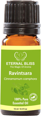 

Eternal Bliss Ravintsara Essential Oil - Pure Natural Aromatherapy & Therapeutic Grade Oil For Skin Care & Hair Care Hair Oil (15 ML)(15 ml)