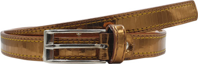 

Snoby Women Casual Gold Artificial Leather Belt