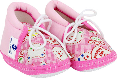 

Neska Moda 0 To 12 Month Baby Booties(Toe to Heel Length - 12 cm Pink)