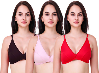 Hothy Half Coverage Women Full Coverage Non Padded Bra(Multicolor)