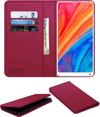ACM Flip Cover for Mi Mix 2S(Pink, Cases with Holder, Pack of: 1)