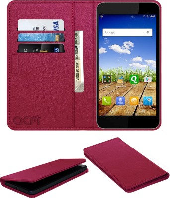 ACM Flip Cover for Micromax Canvas Mega E353(Pink, Cases with Holder, Pack of: 1)