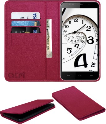 ACM Flip Cover for Celkon Millennia Epic Q550(Pink, Cases with Holder, Pack of: 1)