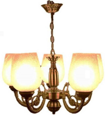 PR Prashant PR@SHI1299 Chandelier Ceiling Lamp(White, Yellow)