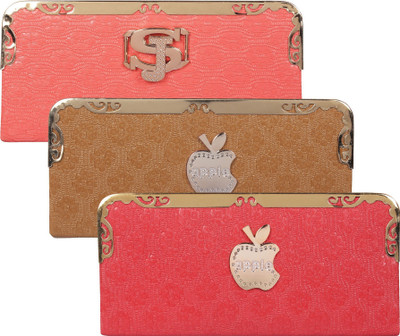 

Fashonic Casual Red, Brown, Pink Clutch, Brown;pink;red