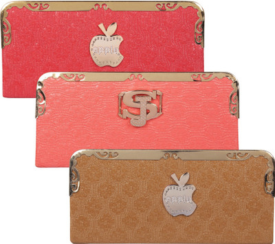 

Fashonic Casual Pink, Red, Brown Clutch, Brown;pink;red