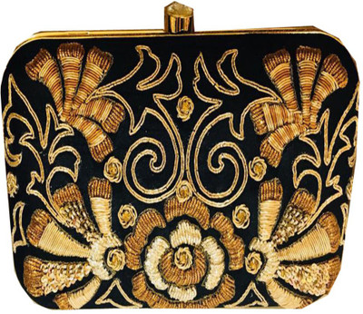 

Craftbazaar Party Black Clutch