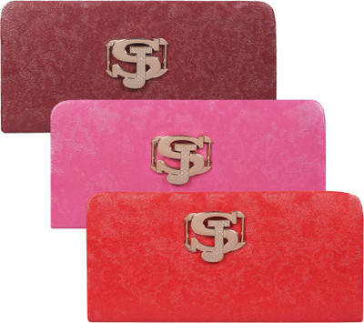 

Fashonic Casual Brown, Pink, Red Clutch