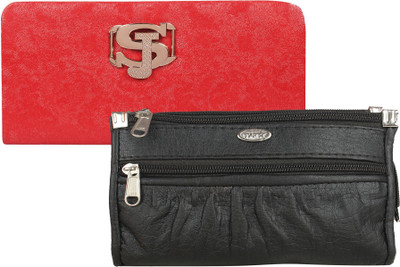 

Fashonic Casual Red, Black Clutch, Black;red