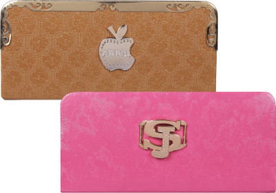 

Fashonic Casual Brown, Pink Clutch