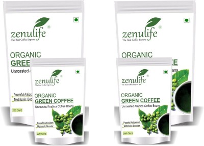 

Zenulife Organic Decaffeinated Green Coffee Bean 400 Gm For Weight Loss Weight Management And Appetite Suppressesant Instant Coffee 400 g(Pack of 6)