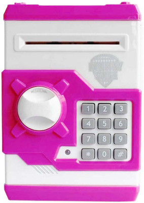 

Toyzwonder Money Safe Kids Savings ATM Bank with Electronic Lock Coin Bank Coin Bank(Multicolor)