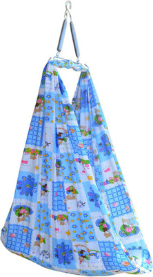 

Younique Teddy Baby Cradle Swing with Spring set and Mosquito Net-Blue(Blue)