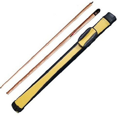 

CLUB 147 104 COMBO OF HALF BRIDGE CUE WITH YELLOW CUE COVER SNOOKER STICK (WOODEN ) Snooker Cue Stick(Wooden)