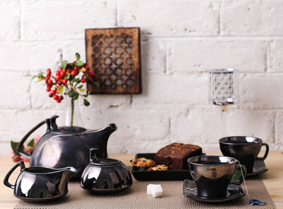 

caffeine Ceramic(Black, Pack of 15)