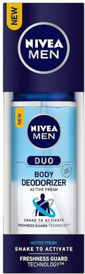 

Nivea Men Duo Active Fresh Body Deodorizer 100ML Deodorant Spray - For Men(100 ml)