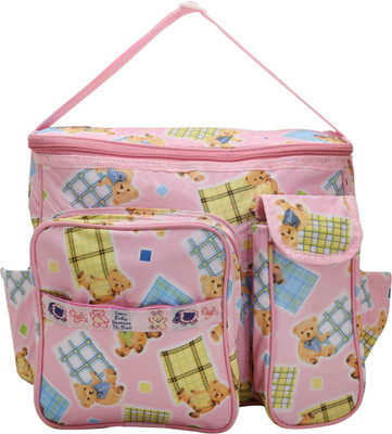 

Indi Bargain Mamas Bag, Baby Carrier Bag, Travelling Bag, Nursery Baby, Diaper Bag Multipurpose Multipocket Bag(Pink)