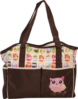 

Offspring Outing Mama Tote Diaper Bag Owl Print Tote Diaper Bag(malticolor)