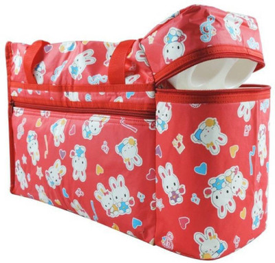 

HomeConxepts Premium Baby Diaper Bag with mat(Red)