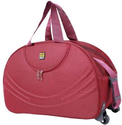 

Fast Fashion DUFFLE Duffel Strolley Bag(Red)