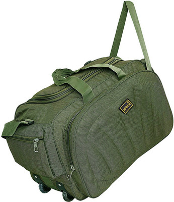 

alfisha Lightweight Waterproof Luggage Travel Duffel Bag with Roller wheels Travel Duffel Bag(Green)