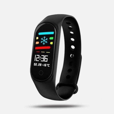 

Klick N Shop M3 Smart Fitness Band with Heart Rate Sensor/Pedometer/Sleep Monitoring Functions Fitness Band(Black, Pack of 1)
