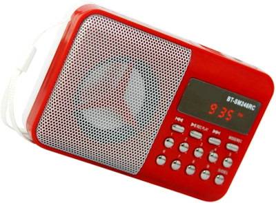 

CRETO BT246 Digital Sound Radio Fm support usb , memory card, aux in , recording FM Radio(Red)