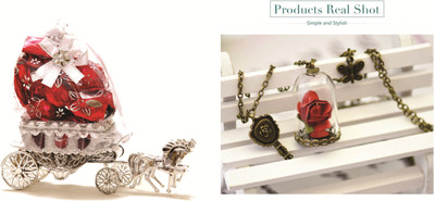 

Skylofts 10pc Horse Chocolate Decoration Piece with Stylish Pendant Necklace Birthday Valentine Gifts Combo(80gms)