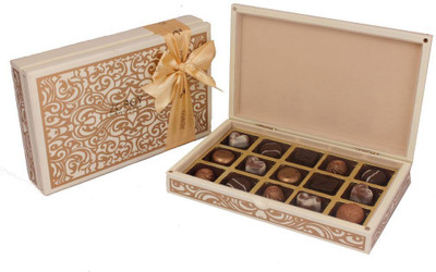 

Zoroy Luxury Chocolate Diwali royal Wooden box with 15 signature Chocolates Combo(1)