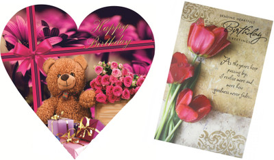 

Skylofts Cute 5pc Chocolate Birthday Heart Gift Box with Birthday Card Combo(45gms)