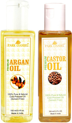 

Park Daniel Premium Argan oil and Castor oil Combo of 2 bottles of 100 ml(200 ml) Hair Oil(200 ml)