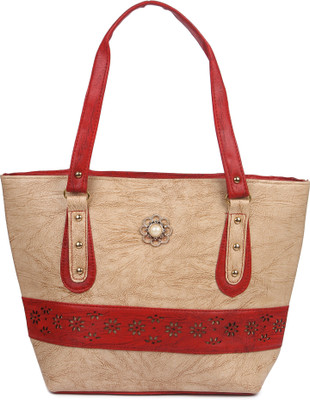 

Pink Flower Shoulder Bag(Beige)