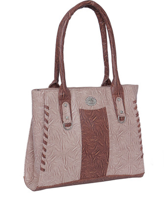 Janta Soft Shoulder Bag(Beige, Brown)