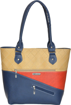 FD Fashion Soft Shoulder Bag(Beige, Red)