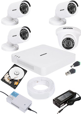 HIKVISION HIKVISION 2MP 4CH DVR DA-7A04HGHI-F1/N OR DS-7A04HGHI-F1/ECO 01PCS 2MP DOME CAMERA DS-2CE5ADOT-IRP OR DS-2CE5DOT-IRP/ECO 01PCS BULLET CAMERA DS-2CE1ADOT-IRP OR DS-1ADOT-IRP/ECO 03PCS 1TB HDD 90METAR CABLE COMBO KIT Security Camera(1 TB, 4 Channel) HIKVISION HIKVISION 2MP 4CH DVR DA-7A04HGHI-F1/N OR DS-7A04HGHI-F1/ECO 01PCS 2MP DOME CAMERA DS-2CE5ADOT-IRP OR DS-2CE5DOT-IRP/ECO 01PCS BULLET CAMERA DS-2CE1ADOT-IRP OR DS-1ADOT-IRP/ECO 03PCS 1TB HDD 90METAR CABLE COMBO KIT Security Camera(1 TB, 4 Channel)