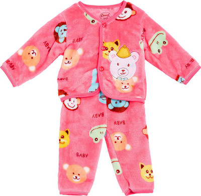 

Camey Kids Nightwear Boy's & Girl's Printed Wool(Pink Pack of 1