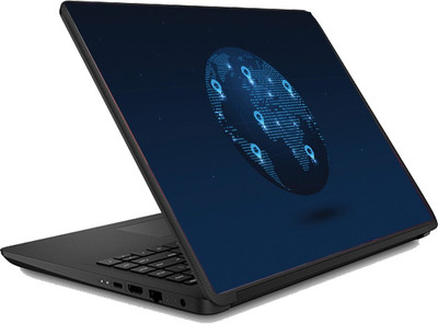 

Crafty Worth Globe design Laptop Skin Sticker (14 to 14.9 inch) | Patterns Paper Laptop Decal 14.9
