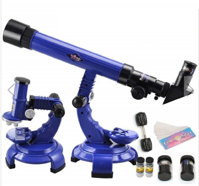 Bestie Toys 2 In 1 Science Nature Educational Learning Telescope Microscope Set(Multicolor)