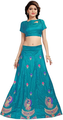 shoryam fashion Embroidered Semi Stitched Lehenga Choli(Multicolor) Flipkart