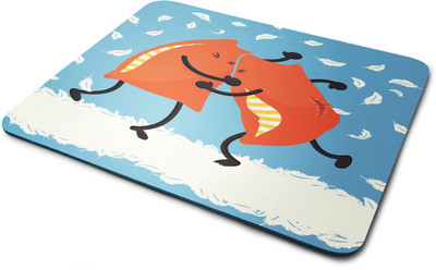 

Rawpockets Pillow Battle ' Printed Mouse Pad|Printed Mouse pad|Rubber Mouse Pad|Laptop and Desktop Accessories|Designer Mouse pad|Non Woven Fabric Mousepad(Multicolor)