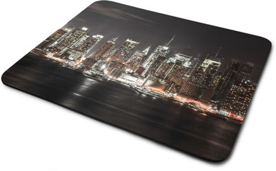 

Rawpockets Mouse Pad ' City on lights ' Printed Mouse Pad|Printed Mouse pad|Rubber Mouse Pad|Laptop and Desktop Accessories|Designer Mouse pad|Non Woven Fabric Mousepad(Multicolor)