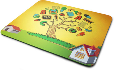 

Rawpockets Mouse Pad ' Alphabet Tree ' Printed Mouse Pad|Printed Mouse pad|Rubber Mouse Pad|Laptop and Desktop Accessories|Designer Mouse pad|Non Woven Fabric Mousepad(Multicolor)