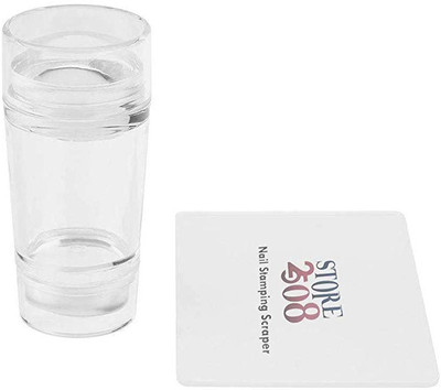 

Store2508 Combo Offer : 2 Sets Clear Jelly Nail Stamper & Scraper with 3.8 Cm & 2.8 Cm Stamp Head.(Transparent)